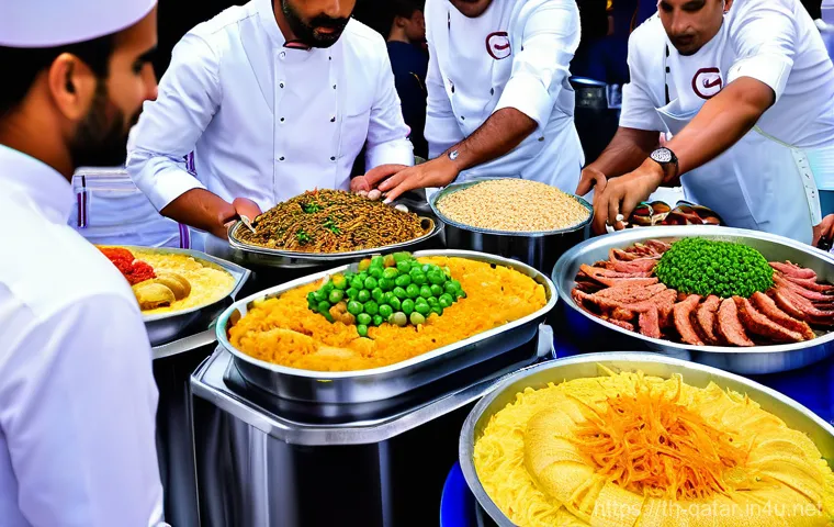 카타르 내 다양한 문화 축제 - **Prompt:** A vibrant, celebratory scene during the Traditional Dhow Festival at Katara Cultural Vil...